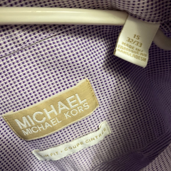 Michael Kors slim fit 15 32/33 dress shirt - Picture 3 of 3